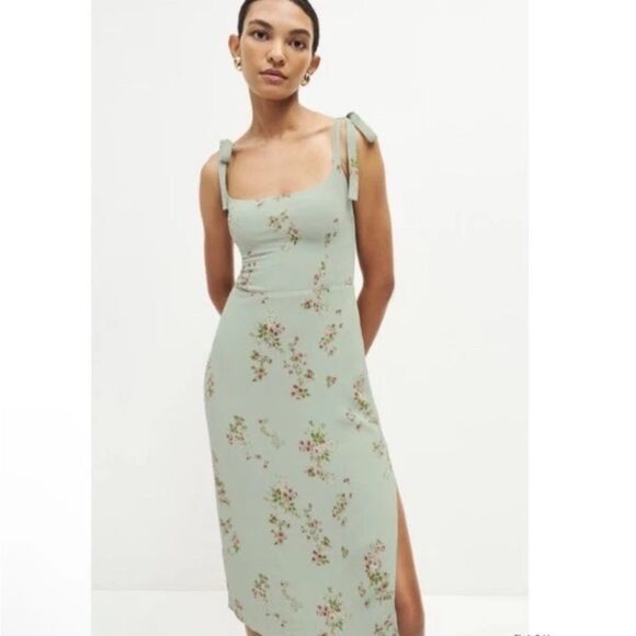 NWT Reformation Besse Tie Strap Dress - Picture 3 of 5